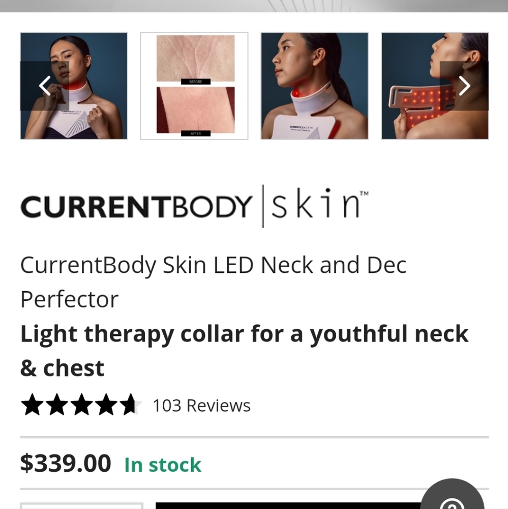 NIB Current Body LED Neck and Dec Perfector